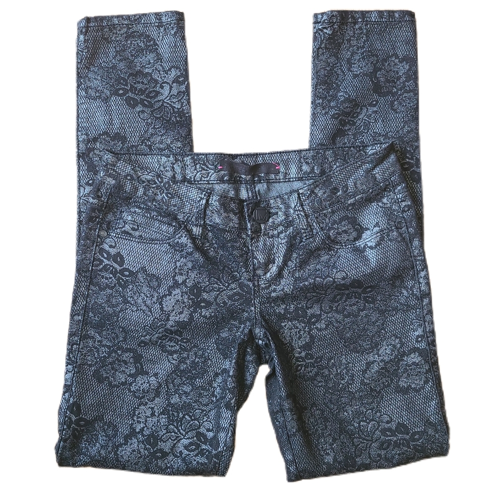 3/$20 Black Metallic Lace Skinny Jean - Size 3